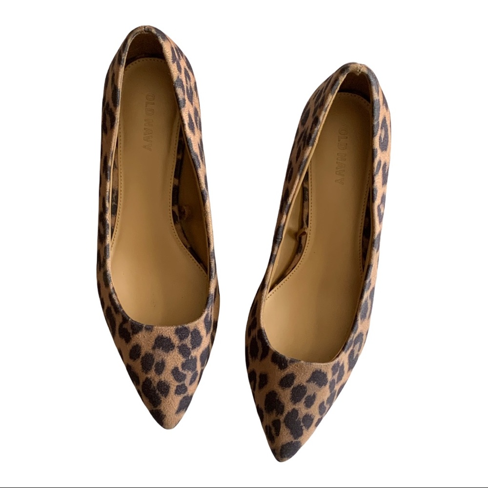 Old Navy Leopard Print Heels , Size 7